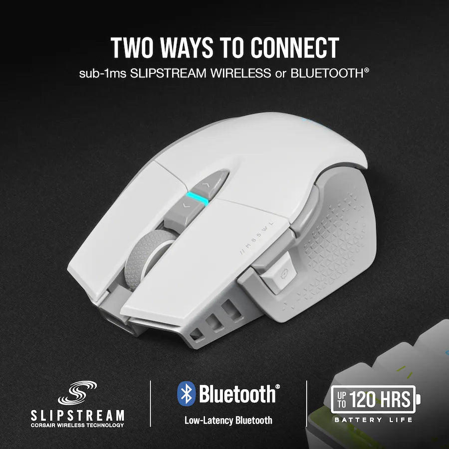 Mouse da gioco FPS Corsair M65 RGB ULTRA WIRELESS — Bianco - Image 6